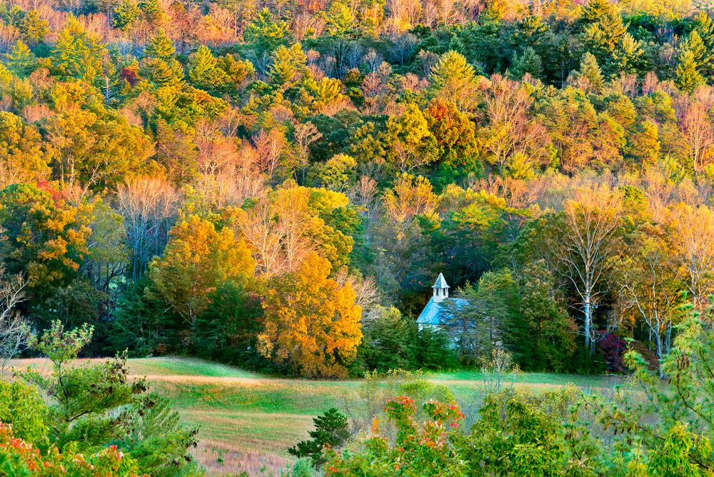 view from rich mountain road